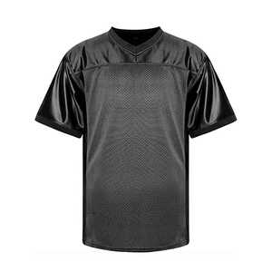 Custom <b>White</b> Black American <b>Football</b> Jersey Personalized Team Number V Neck Breathable Mesh Sports Uniform - Product Image 3