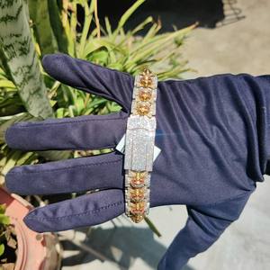 นาฬิกาเพชรสุดหรูขนาด41มม. สไตล์ฮิปฮอปโมอิสซินิตขนาด20มม. ปรับแต่งได้ตามต้องการ - Product Image 4