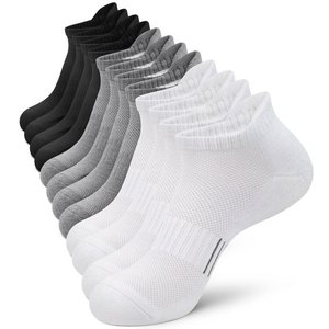 Calcetines largos de algodón suaves transpirables atléticos para hombre, logotipo de talla grande de Color sólido en la parte inferior para uso informal en la oficina y negocios - Product Image 3