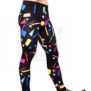 2025 Compression imprimée par sublimation complète Collants 100% coton Legging d'entraînement pour hommes pour Logo personnalisé avec fermeture à la taille élastique - Product Image 2