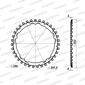 Disco de Fricción FCH01V5 para Chrysler 68RFE - Product Image 2
