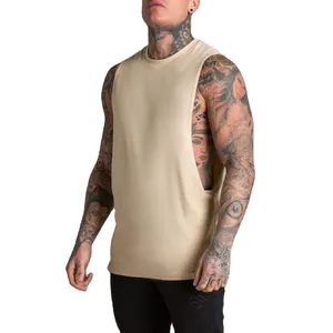 Wholesale Singlets Tank Top Gym Wear T-shirt Vest For Men 100% Cotton /Bamboo fiber Men's Tank tops from Pakistan