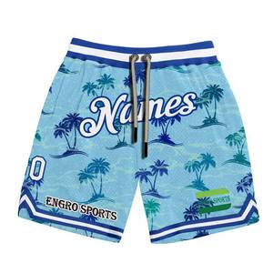 Shorts de sport pour hommes de qualité fabricant, impression par sublimation, shorts de basket-ball en maille vierges, shorts de basket-ball uniquement - Product Image 1