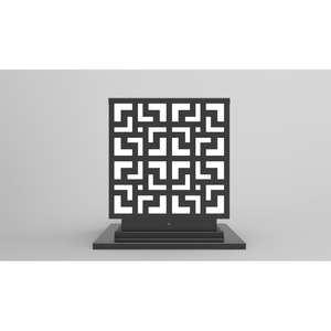 DTC.001.03 Lampe pilier LED en aluminium et acier inoxydable pour portail de jardin avec base E27 et indice de protection IP65 - Product Image 3