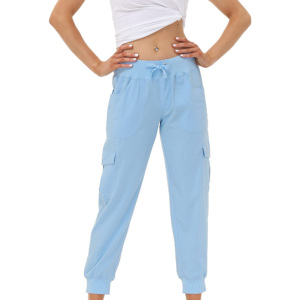 Femmes coton vêtements actifs pantalons de survêtement Cargo randonnée taille élastique séchage rapide léger Satin décontracté cordon été en plein air - Product Image 3