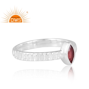 Anillo de piedras preciosas granate Natural de plata 925 de nuevo diseño para mujer, joyería personalizada para mujer, regalo para ella - Product Image 4