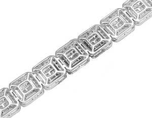 High Quality Hip Hop Gold Plated Moissanite <b>Baguette</b> Square Design VVS1-VVS2 Clarity Prong Set 925 Sterling Silver <b>Bracelet</b> - Product Image 6