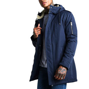Veste parka en toile pour homme, nouveau style, vente en gros, épaisse, pour l'hiver, coupe-vent, réversible, respirante, avec rembourrage en coton, pour l'extérieur - Product Image 1