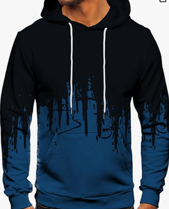 Sweat à capuche unisexe personnalisé, coupe régulière, uni, imprimé numérique, 100% coton, coupe-vent, livraison rapide, style hockey - Product Image 1