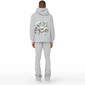 Survêtement évasé pour homme sur mesure, très demandé, hiver, 100% coton épais, à capuche, respirant, coupe ample, qualité supérieure - Product Image 2