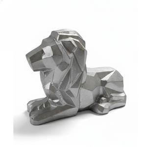 Figura Decorativa de Elefante Geométrico de Lujo, Escultura de Metal de Aluminio, Decoración para el Hogar y la Oficina, Artículos Navideños - Product Image 4