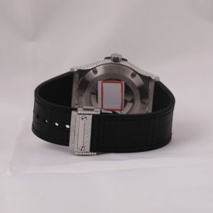 Reloj para mujer con esfera redonda de acero inoxidable personalizado de marca superior Tendencia Venta caliente VVS Clarity Moissanite Diamond Reloj mecánico - Product Image 3