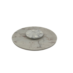 Bandeja perezosa de mármol de estilo moderno, bandeja de mármol, bandeja de mármol rectangular ovalada y pieza de Accesorios Negros - Product Image 3