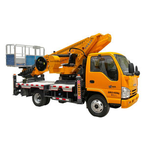 חם מוכר isuzu שלדת דיזל מופעל מעלית פלטפורמת מעלית זרוע ישר הידראולי מכונית עבודה אווירית - Product Image 4