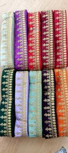 ลูกไม้ปักลายดอกไม้สีดำหรูหราที่มีรายละเอียดที่ซับซ้อนเหมาะสำหรับการสร้างชุดเจ้าสาวที่มีความซับซ้อนสวมใส่ตอนเย็น - Product Image 2