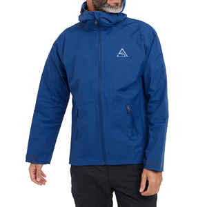 Veste de pluie pour homme, coupe-vent, imperméable, légère, pliable, avec capuche, pour la course à pied, les voyages, la randonnée et le vélo - Product Image 3