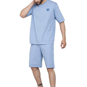 100% Cotton <b>Men</b> Slim Fit T-<b>Shirt</b> & <b>Short</b> <b>Set</b> <b>Short</b> Sleeve T-<b>Shirt</b> & <b>Shorts</b> <b>Set</b> For Online Sale - Product Image 4