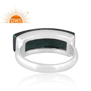 Fancy Cut Natural Malachite Gemstone <b>Ring</b> For Girts Wholesale Sterling <b>Silver</b> <b>Statement</b> <b>Ring</b> Jewelry Manufacturer - Product Image 4
