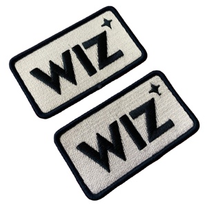 Creative logo <b>Overlocked</b> Border Full Embroidery Applique Patch self Adhesive 3D Embossed Embroidery Tags for Clothing1 - Product Image 3