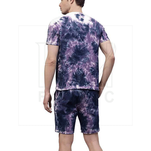 Marque distributeur T-shirts d'été décontractés 100% coton pour homme Ensembles jumeaux imprimés à motifs solides - Product Image 3