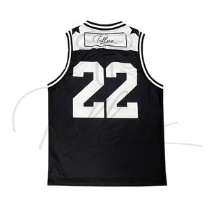 Maillot de basket-ball unisexe pour adultes imprimé sur mesure de haute qualité Ensemble de sport Respirant Séchage rapide Sans manches 100% polyester - Product Image 6