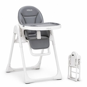 Faltbarer Tragbarer Baby-Hochstuhl 3-in-1 Höhenverstellbarer Kinder-Ess- und Fütterungsstuhl Leichtgewichtig Multifunktional - Product Image 1