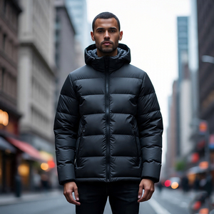 Chaqueta acolchada para hombre, cálido y cómodo Abrigo acolchado, chaqueta gruesa de plumón, chaquetas acolchadas ligeras transpirables para hombre - Product Image 6