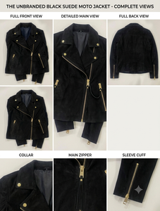 Factory Direct Women <b>suede</b> black <b>Leather</b> <b>Jackets</b> biker Fashionable - Product Image 4