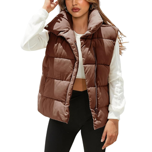 High Quality Multicolor Sleeveless Gilet Puffer Vest Hooded Winter <b>Jacket</b> <b>Patterned</b> Pocket Unisex <b>Jacket</b> Most Demanded Customers - Product Image 4