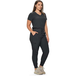 Customized Unisex Spandex Hospital <b>Scrub</b> Uniform Set Medical Staff <b>Scrub</b> <b>Top</b> and Pants for Professional Medical Use - Product Image 2