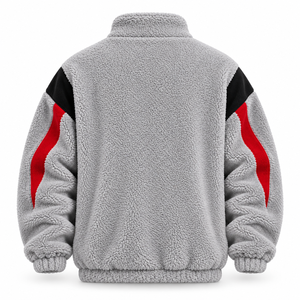 <b>Men</b> Heavyweight <b>Sherpa</b> <b>Jacket</b> Features Plush Material Oversized Fit And Excellent Warmth For Cooler Weather & Daily Casual Wear - Product Image 4