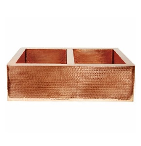 Fregadero de cocina de cobre de diseño martillado, último diseño moderno, fregadero hecho a mano, uso para restaurante, hogar a granel 2025 - Product Image 1