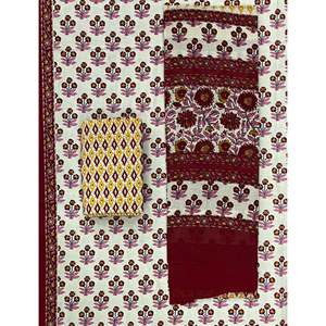 Unstitched Mulmul Dupatta Shekhawati Block Printed Pakistani <b>Dress</b> Salwar Kameez Choli Lehenga Choli Suit - Product Image 1