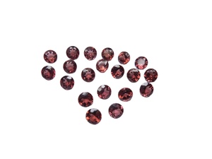 100% naturel rouge grenat rond en forme de brillant coupe à facettes en vrac pierre de naissance lot de pierres précieuses pour les bijoux du vendeur indien OEM - Product Image 4