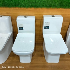 Chất lượng cao sứ vệ sinh khách sạn hiện đại tầng gắn gốm ngồi WC nhà vệ sinh commode một mảnh nhà vệ sinh bát - Product Image 4