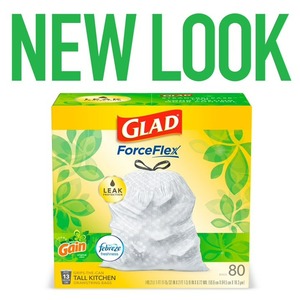 Glad ForceFlex ถุงขยะในครัวทรงสูง 13 แกลลอน เพิ่มกลิ่นดั้งเดิม สดชื่นสดชื่น 80 ถุง - Product Image 2