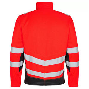 <b>Men</b> <b>Waterproof</b> Protective Outdoor Reflective Tape Softshell Construction Safety Front Zip <b>Jackets</b> - Product Image 4