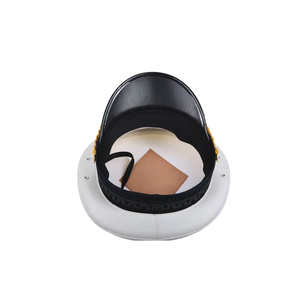 Insignias de Oficial Bordadas a Mano Personalizadas, Gorra de Pico para Uniforme de Ceremonia, Gorra de Pico para Guardia de Seguridad - Product Image 3