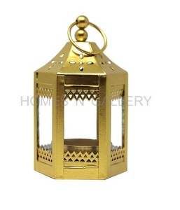Handmade Gold Candle <b>Lantern</b> Rustic Wedding Table Decoration Top Sale Decorative Metal <b>Lantern</b> for Home Use Christmas Box Packed - Product Image 3