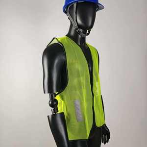Chaleco de Seguridad de Alta Visibilidad sin Mangas de Poliéster con Cinta Reflectante, Certificado CE, de Secado Rápido para Trabajadores de la Construcción y Exteriores - Product Image 5