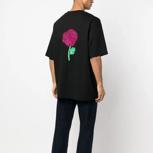 Venta al por mayor de diseño personalizado lavado con ácido hombres camiseta de alta calidad Streetwear nueva moda Casual piedra lavado camiseta - Product Image 4