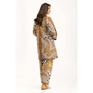 Ensemble coordonné en coton et viscose style bohème IPST-55245, haut en crêpe imprimé pour le printemps/été - Product Image 4