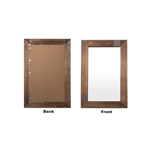 Espejo de pared de madera cuadrado de alta calidad con patrones únicos perfecto para la decoración del hogar de madera disponible a precios al por mayor - Product Image 6