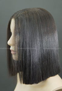 Peluca de Cabello Humano Remy Vietnamita de Corte Recto, Estilo Liso Sedoso, con Cierre 2*6, Color Natural y Ombre - Product Image 3