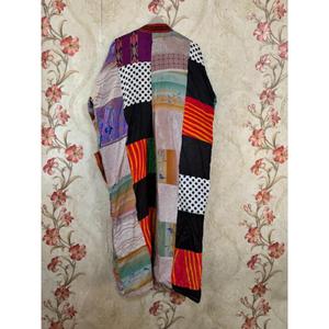 คาร์ดิแกนกิโมโนผ้าไหมเก็บความร้อนของผู้หญิงเสื้อคลุมชายหาดแขนยาวพิมพ์ลายดอกไม้2024 - Product Image 4