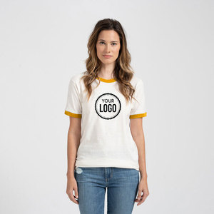 Camiseta atlética Bella Canvas Ringer para hombre, camiseta de manga corta con rendimiento anticontracción para hombre con opción de impresión de logotipo personalizado - Product Image 1