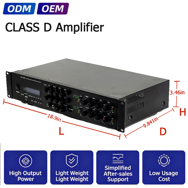 PROPOWER OEM Professional 4-Channel Iron Subwoofer Power Amplifier Rack Mount PA Mixer for Concerts and DJ Use