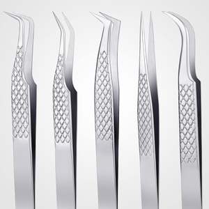 90 Degree Gold Extension <b>Tweezers</b> Set, Stainless Steel Professional Eyelash Extension <b>Tweezers</b> for Volume, Isolation and Classic - Product Image 5