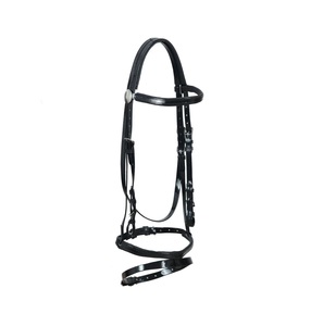 Bridon de cheval en PVC noir de qualité supérieure, accessoire d'équitation de haute qualité, vente en gros, fabricants indiens - Product Image 2