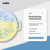 Gamelle d'alimentation portable en silicone de qualité alimentaire, élégante, anti-renversement, anti-étouffement, antidérapante et à alimentation lente pour chiens et chats